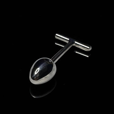 The T-Poker Stainless Steel Impact Plug for Intentional Penetration and Partner-Led Control